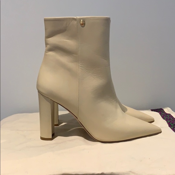 Tory Burch Shoes - Tory Burch Cream Colored Ankle Boots size 10